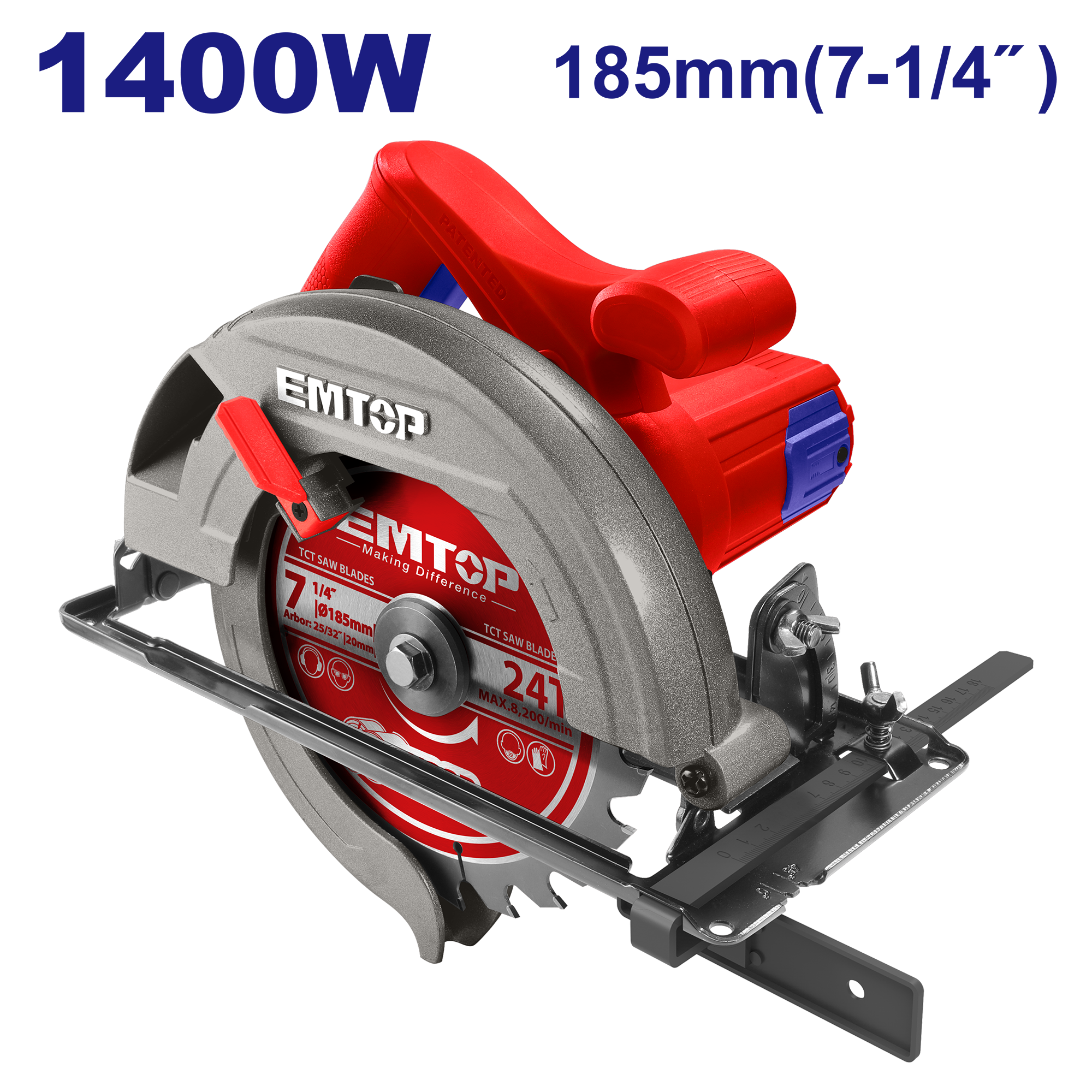 Пила дискова EMTOP ECSW1852