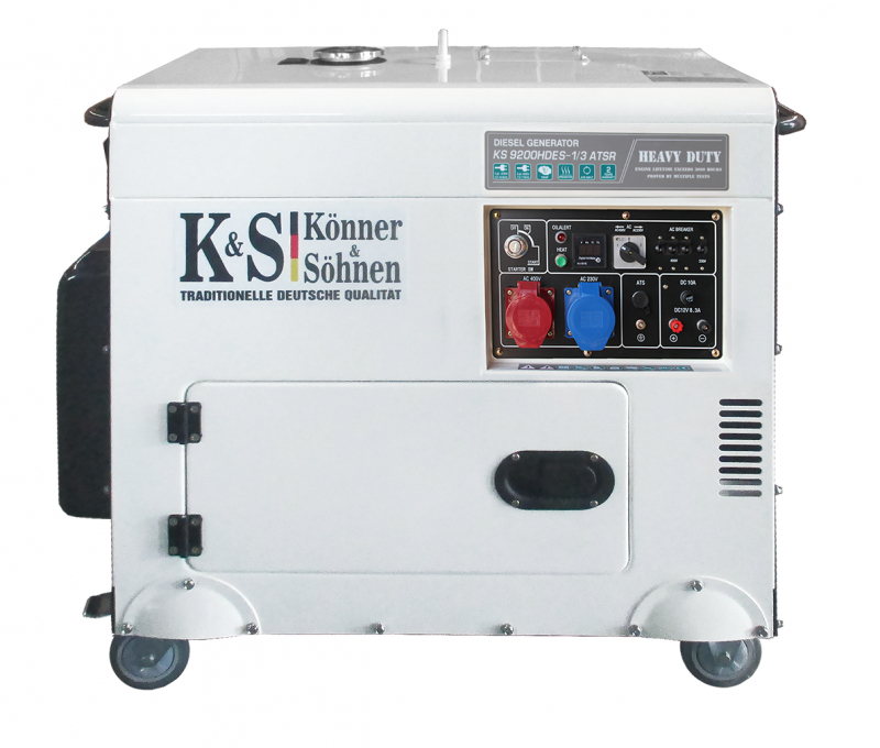 Дизельний генератор Konner&Sohnen KS 9200HDES-1/3 ATSR 7 кВт