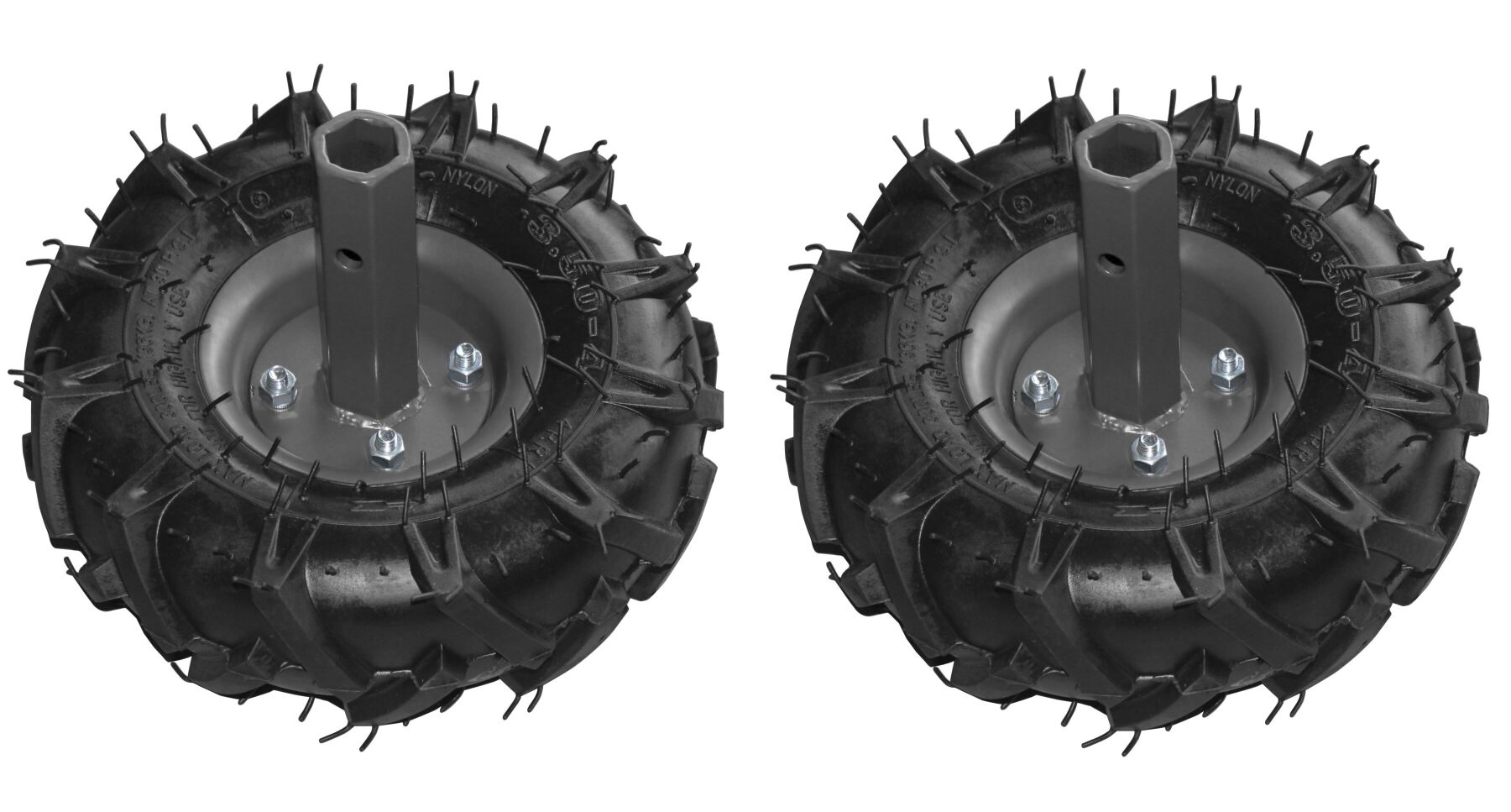 Комплект коліс (пара) гумових 3.5-4.0 для культиватора Husqvarna